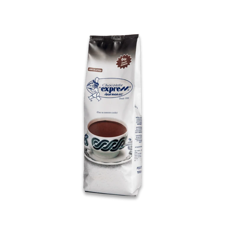 Chocolate en polvo con harina azucarado de Chocolate Express, 1 bolsa de 1 kg