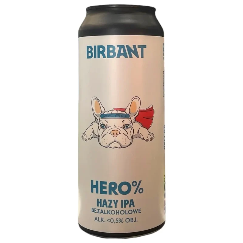 BIRBANT HERO% HAZI IPA SIN ALCOHOL 50CL