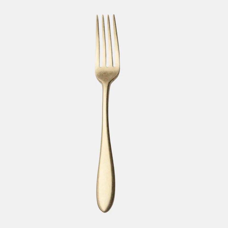 Tenedor de mesa Alejandría champagne. 20 cm - 12 Uds.