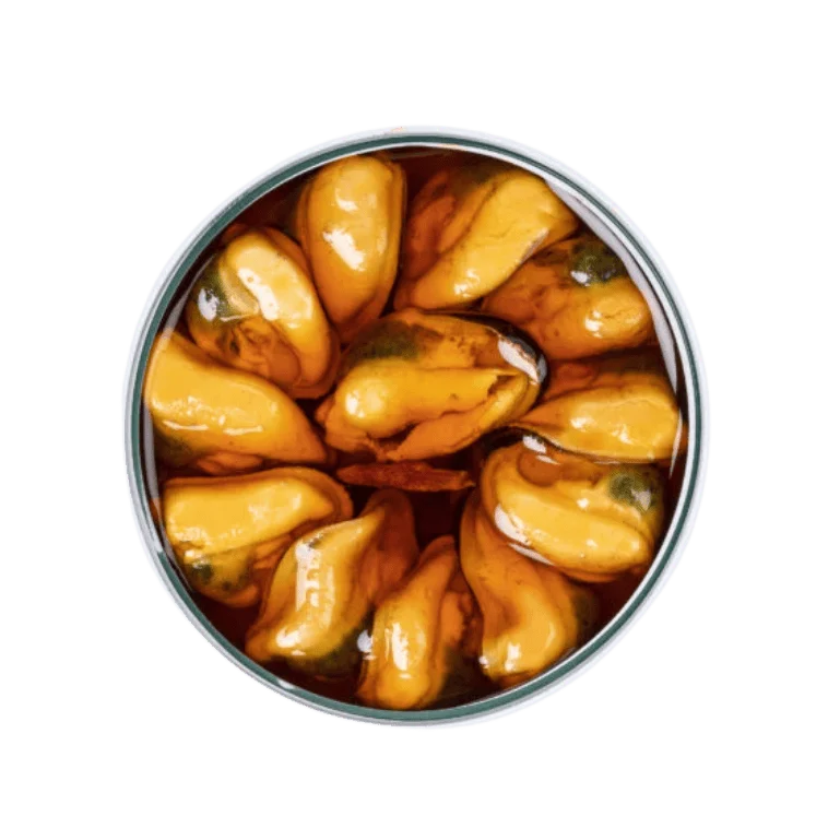Mejillones en escabeche picante de conservas La Curiosa, lata de 115 g