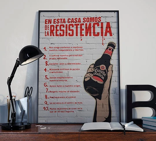 Póster "En esta casa somos de la resistencia"