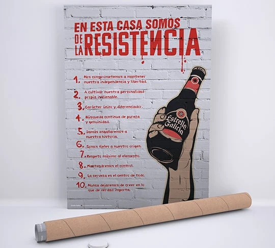 Póster "En esta casa somos de la resistencia"