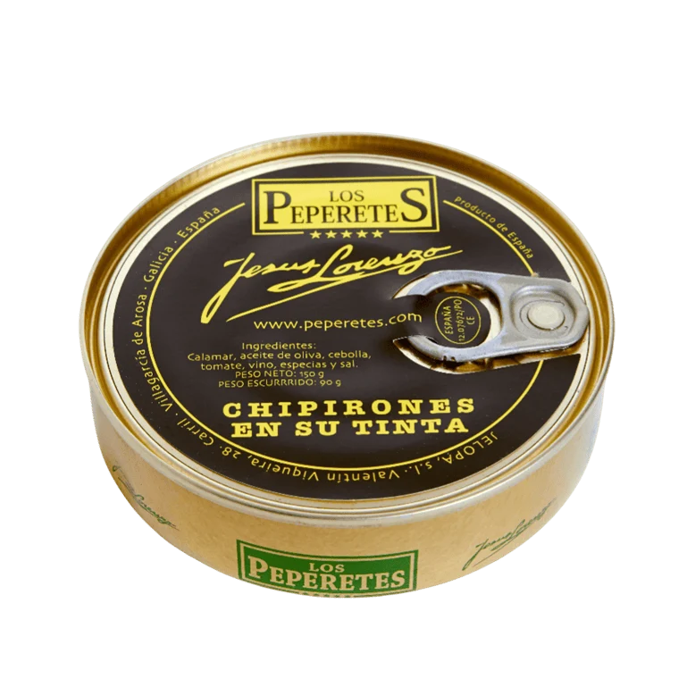 Chipirones en su tinta de Los Peperetes, lata de 120 g