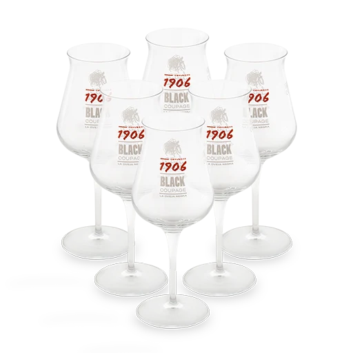 Pack 6 copas de 1906 Black Coupage, 33 cl