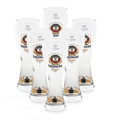 Pack de 6 vasos de Erdinger, 50cl