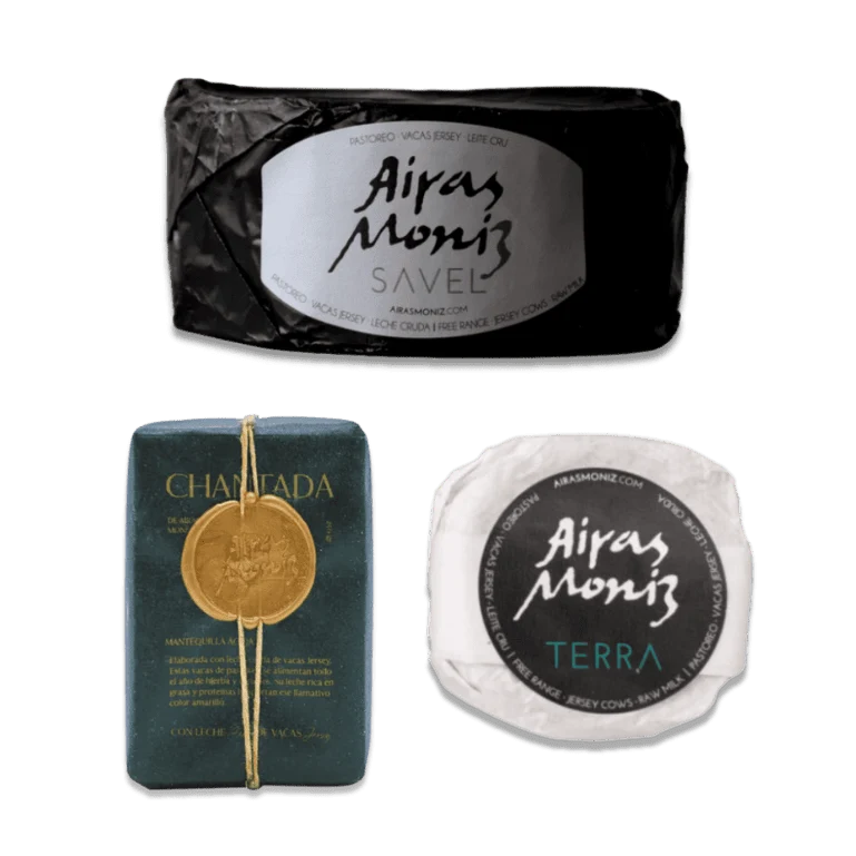Pack de quesos y mantequilla de Airas Moniz