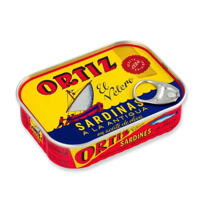 Sardina a la antigua en aceite de oliva de Conservas Ortiz, 140 g