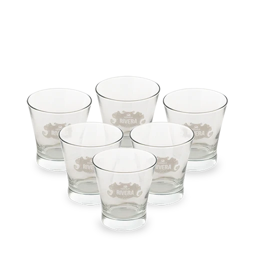 Pack 6 vasos vermut Rivera