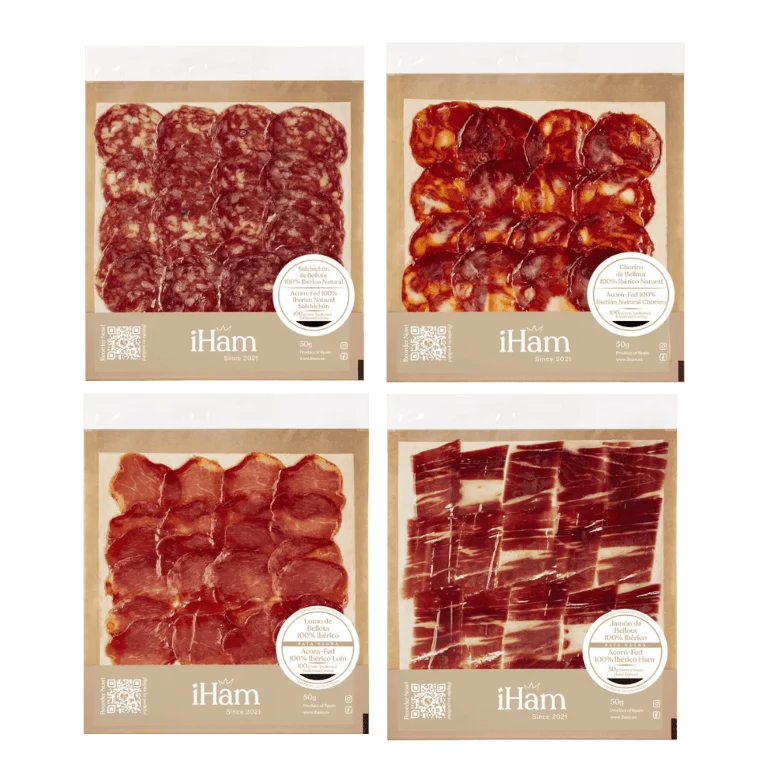 Pack jamonistas de iHam, 10 sobres variados de 50 g