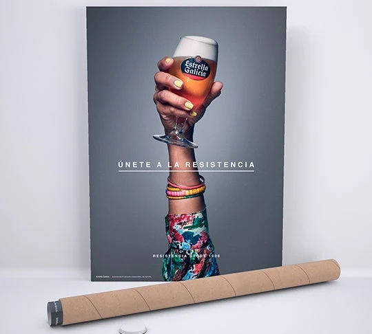 Póster "Únete a la resistencia colours"