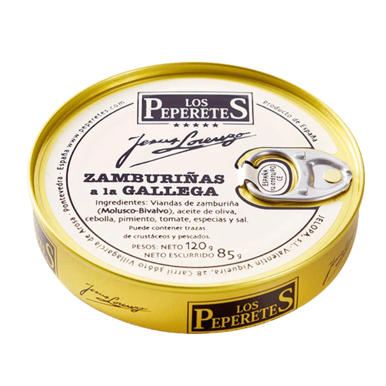 Zamburiñas a la gallega de Los Peperetes, lata de 120 g