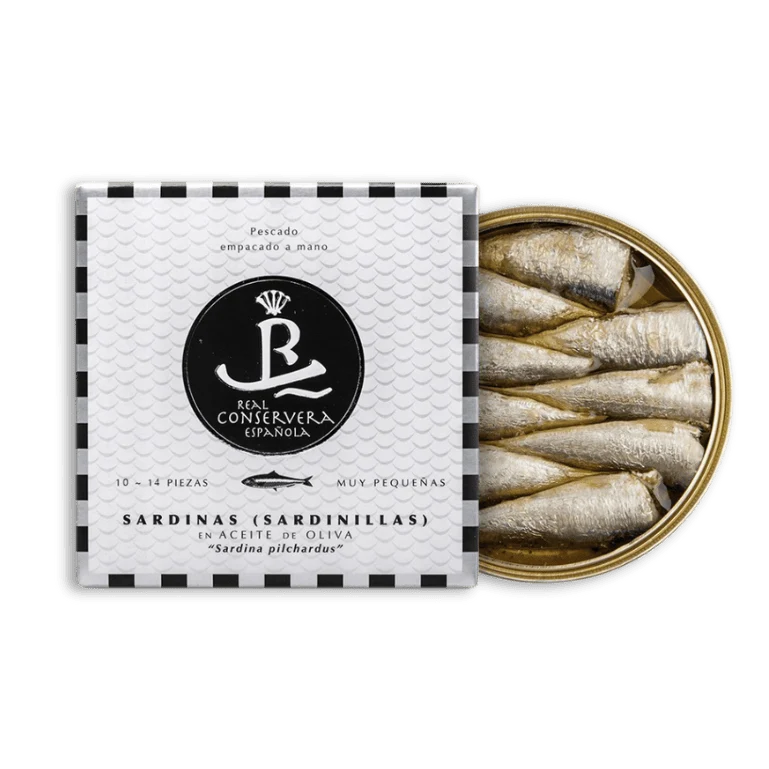 Sardinillas en aceite de oliva de Real Conservera Española, 10-14 piezas