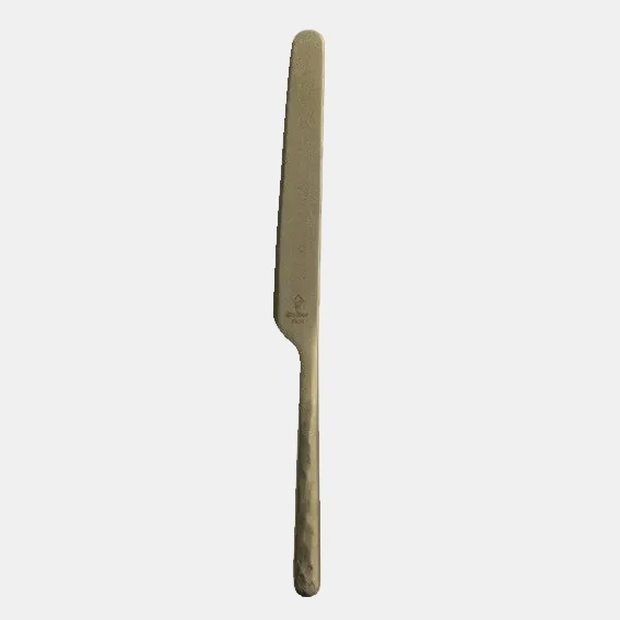 Cubertería acero inox mate Kodai Vintage Gold - 12 Uds.