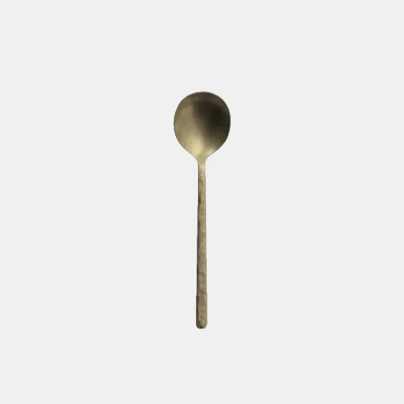 Cubertería acero inox mate Kodai Vintage Gold - 12 Uds.