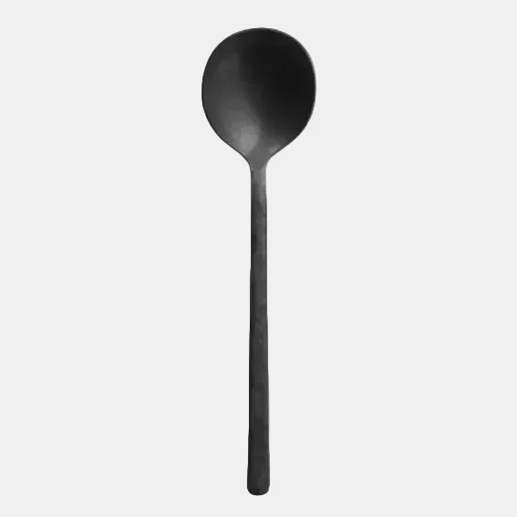 Cubertería acero inox mate Kodai Vintage Black - 12 Uds.