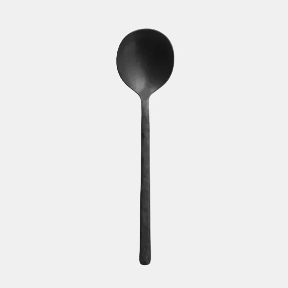 Cubertería acero inox mate Kodai Vintage Black - 12 Uds.