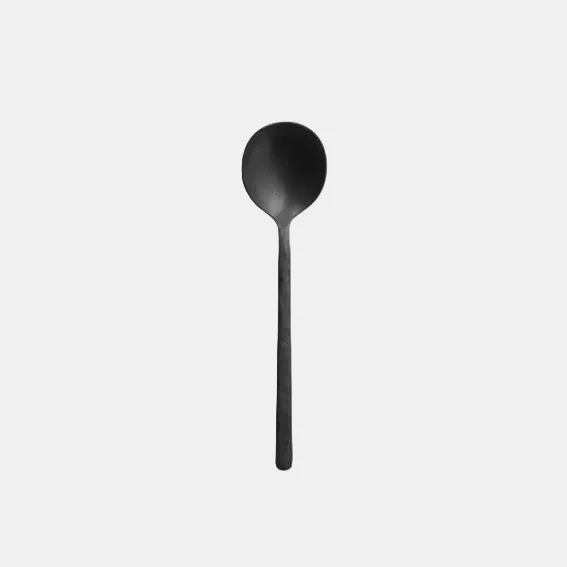 Cubertería acero inox mate Kodai Vintage Black - 12 Uds.