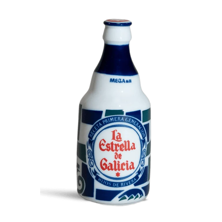 Botella Esfinge La Estrella de Galicia de Sargadelos
