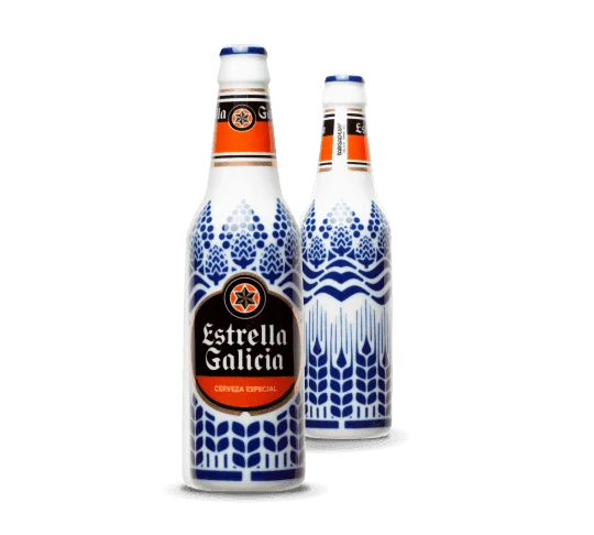 Botella Estrella Galicia de Sargadelos