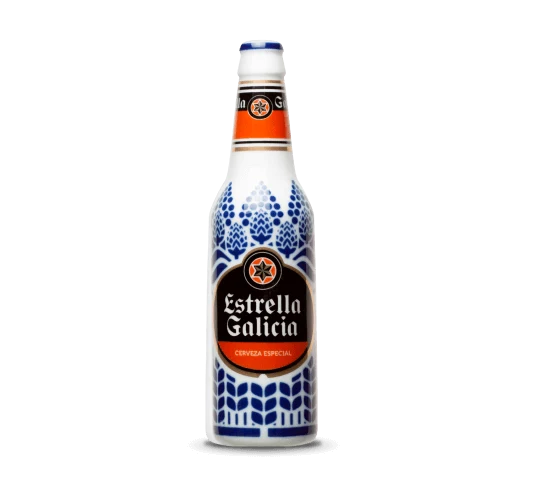 Botella Estrella Galicia de Sargadelos