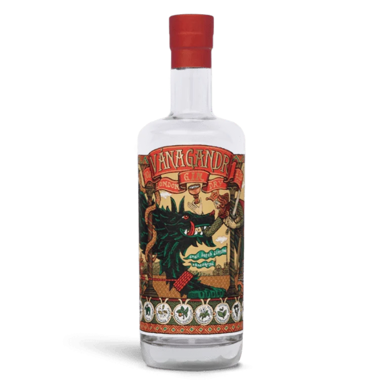 Ginebra artesana London Dry de Vánagandr Destilerías, botella de 70 cl