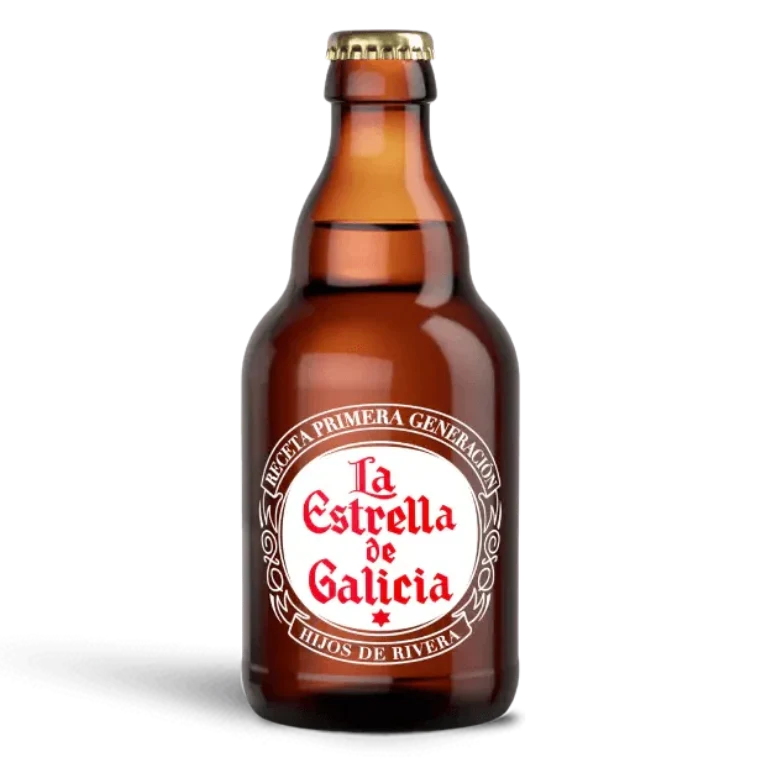 La Estrella de Galicia formato original, 24 botellas de 33 cl
