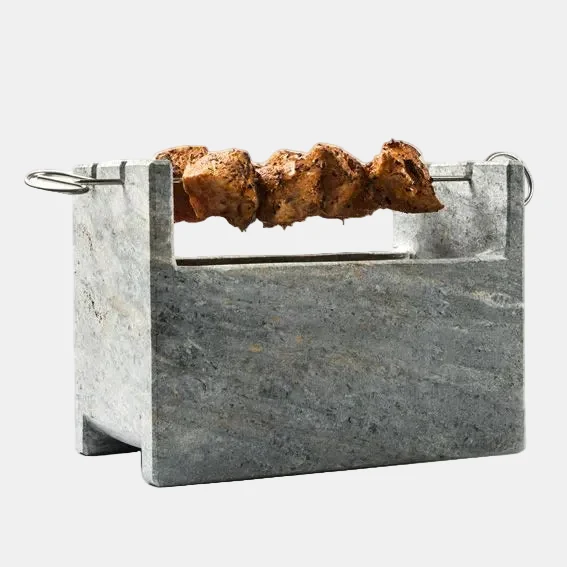 Barbacoa de piedra Charcoal Grill. 20 x 13 x 15 cm - 1 Ud.