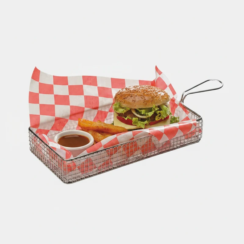 Cesta freidora inox rectangular. Varias medidas (1 Ud) Precio desde 16,86€