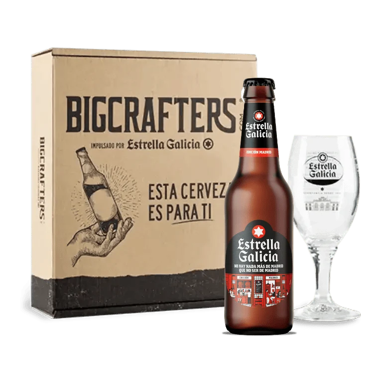 Estrella Galicia edición Madrid con copa Atlántica