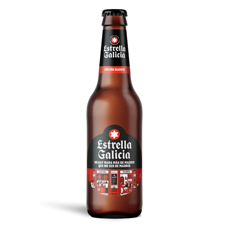 Estrella Galicia edición Madrid con copa Atlántica
