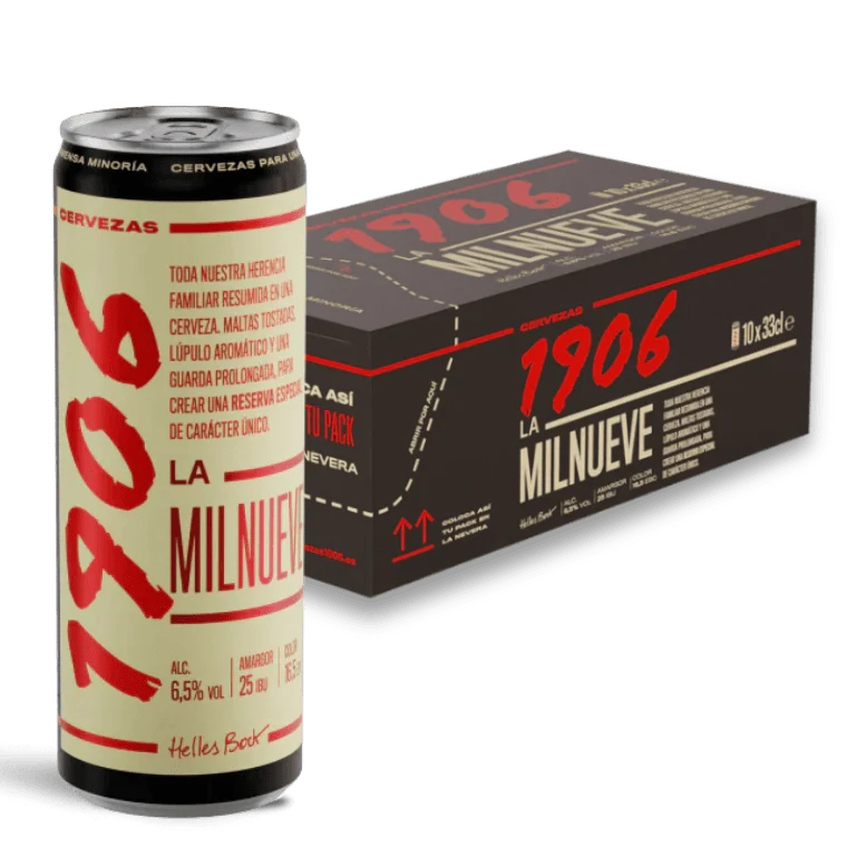 1906 La Milnueve, Frigopack de 10 latas de 33 cl