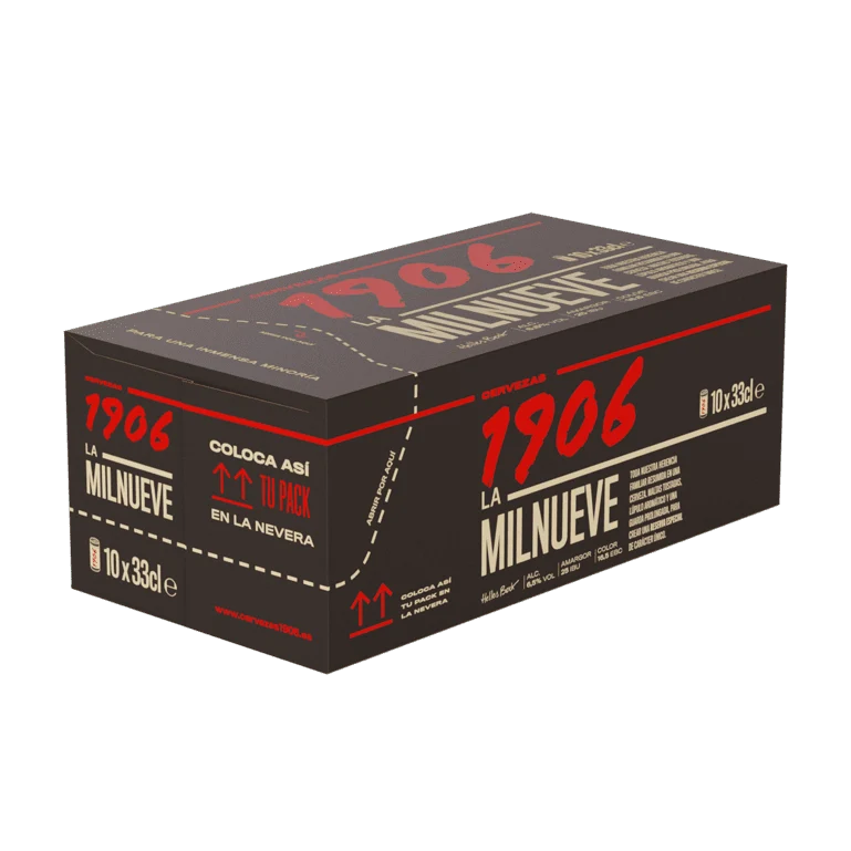 1906 La Milnueve, Frigopack de 10 latas de 33 cl