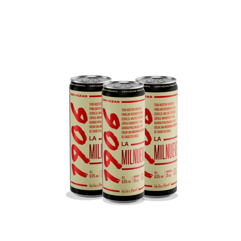 1906 La Milnueve, Frigopack de 10 latas de 33 cl