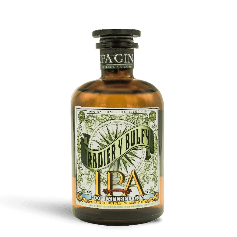 IPA gin iradier y bulfy de Singular Destilados, botella de 50 cl