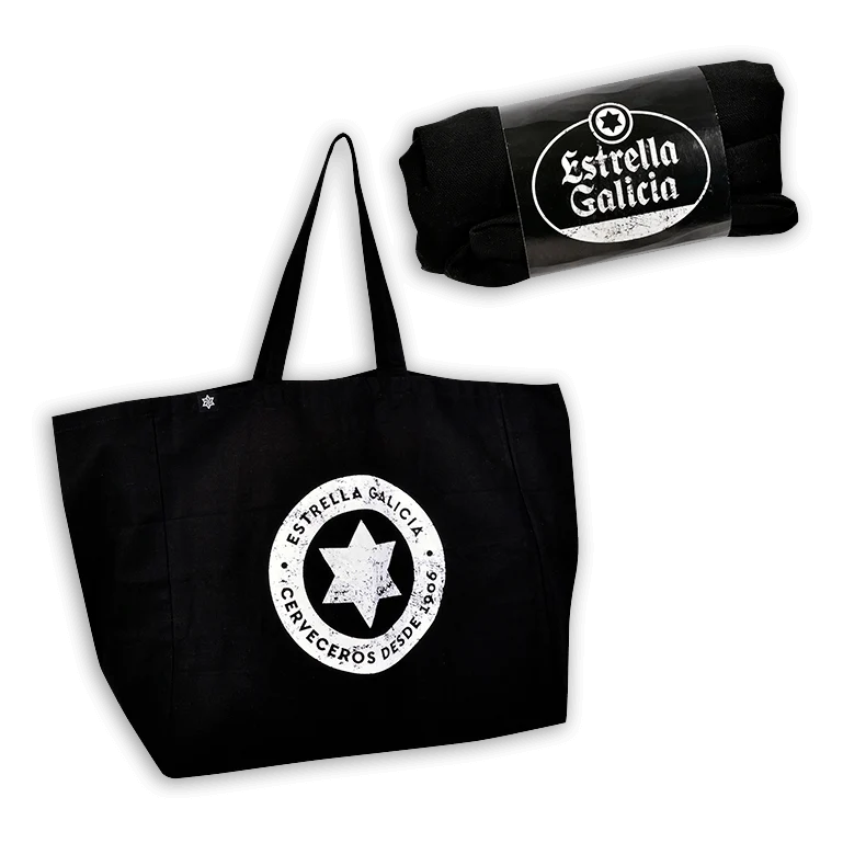 Tote bag negro de Estrella Galicia