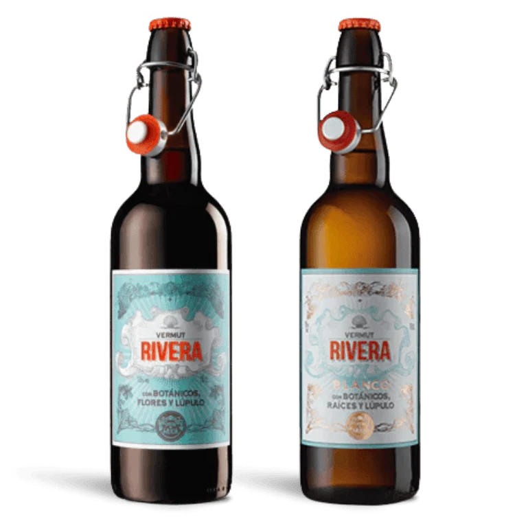 Vermut Rivera rojo y blanco, pack 2 botellas de 75 cl