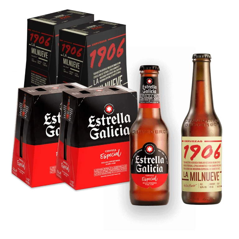 Pack Combinado Estrella Galicia & 1906 La Milnueve