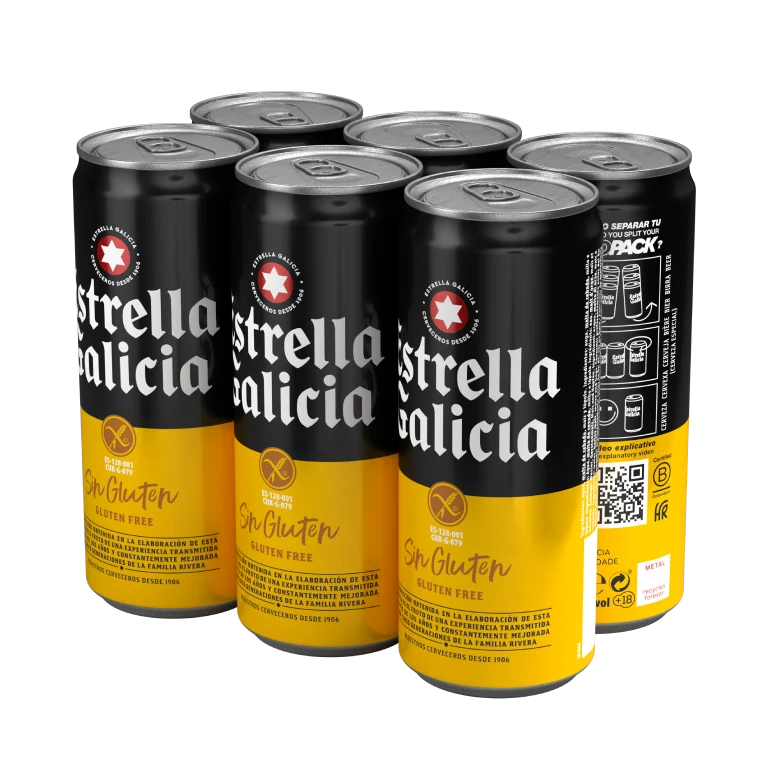 Estrella Galicia Sin Gluten, 24 latas de 33 cl