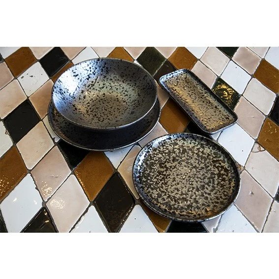 Bowl de porcelana Oxido Black. Varias medidas - 4 Uds.