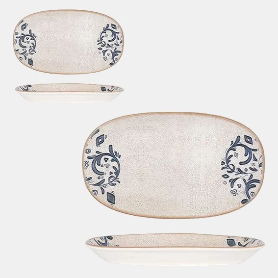 Fuente oval de porcelana Laudum. Varias medidas y unidades