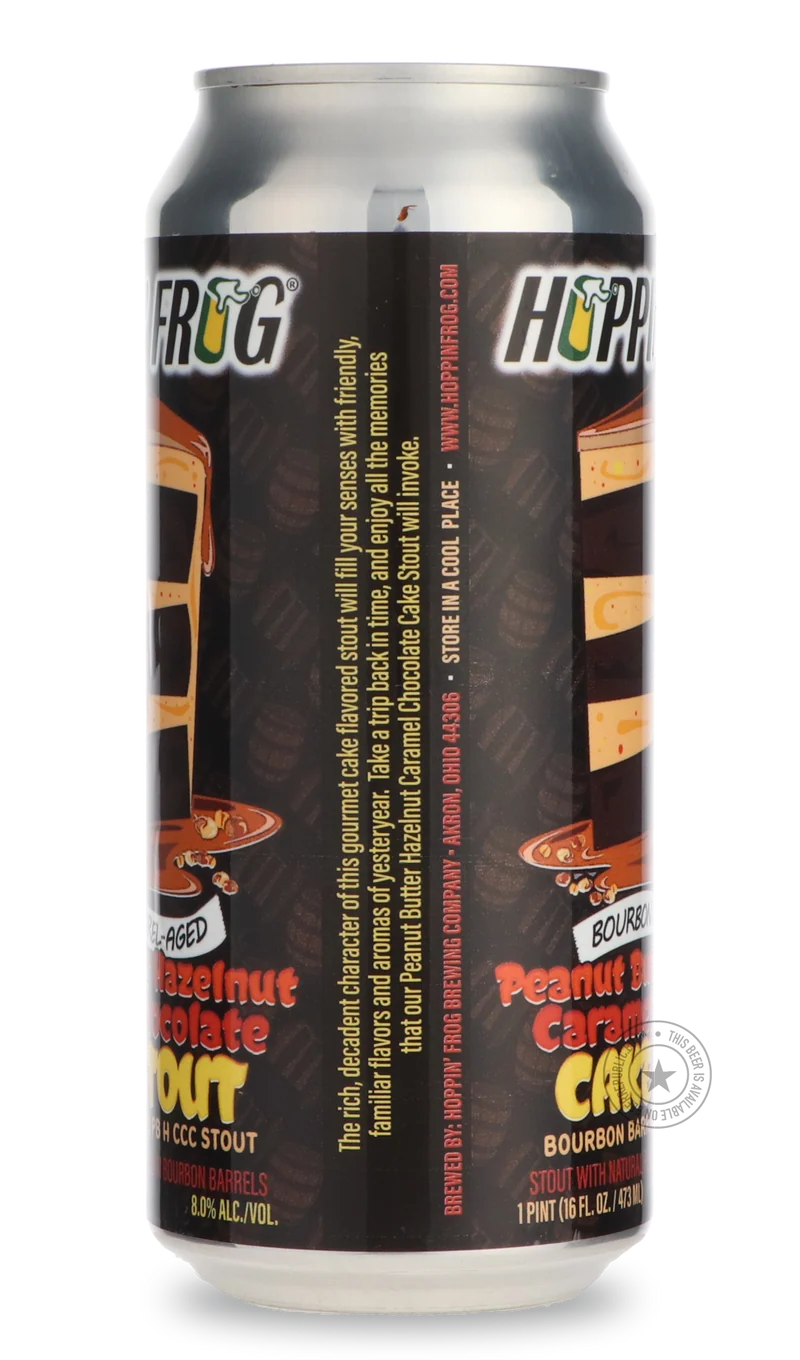 Bourbon Barrel-Aged Peanut Butter Hazelnut Caramel Chocolate Cake Stout