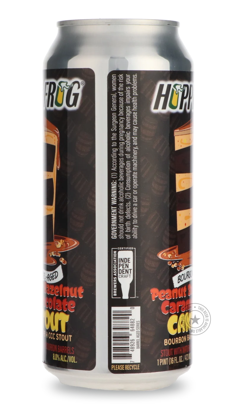 Bourbon Barrel-Aged Peanut Butter Hazelnut Caramel Chocolate Cake Stout