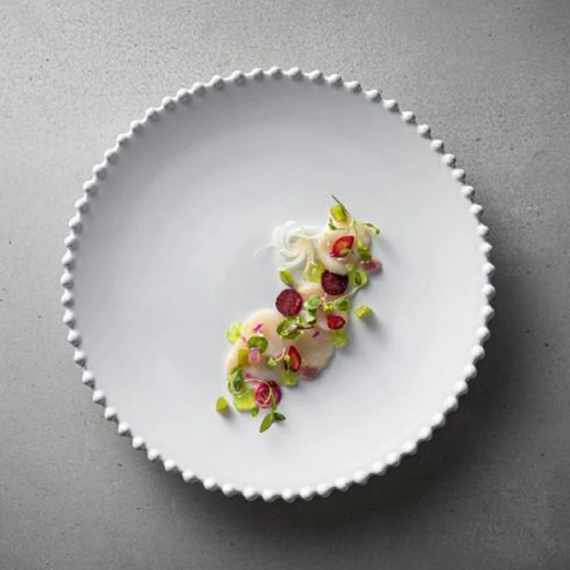 Plato Llano porcelana Pearl. Varias medidas y unidades.