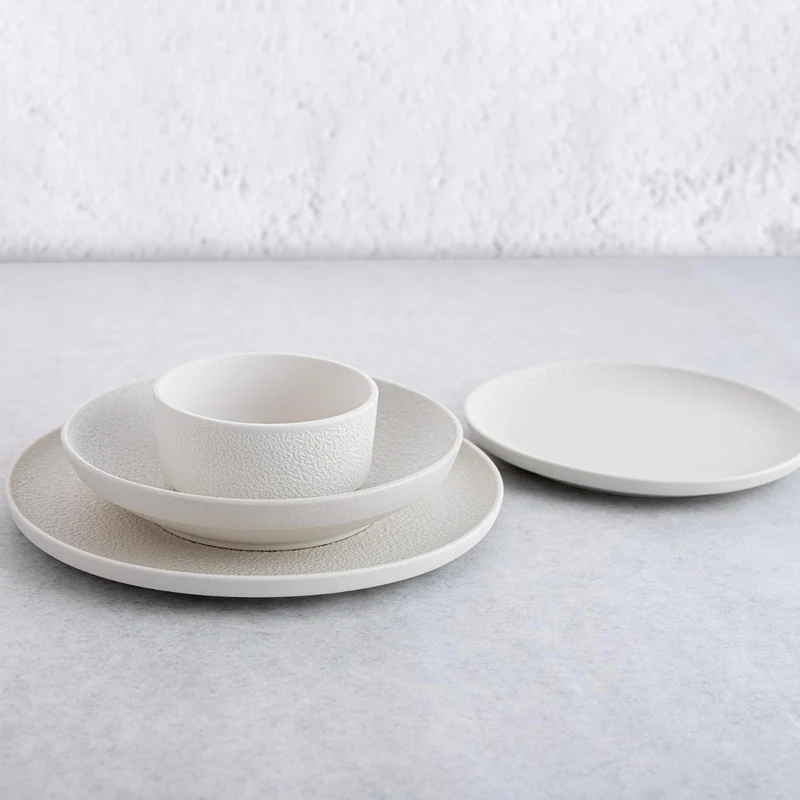 Plato llano porcelana Fosil. ø26.5 cm. Varios colores - 6 Uds.