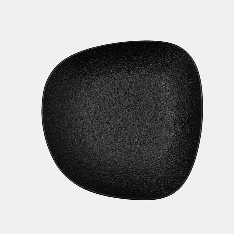 Plato hondo cuadrado irregular porcelana Fosil 21.9 x 21.7 x 4.8 cm. Varios colores - 6 Uds.