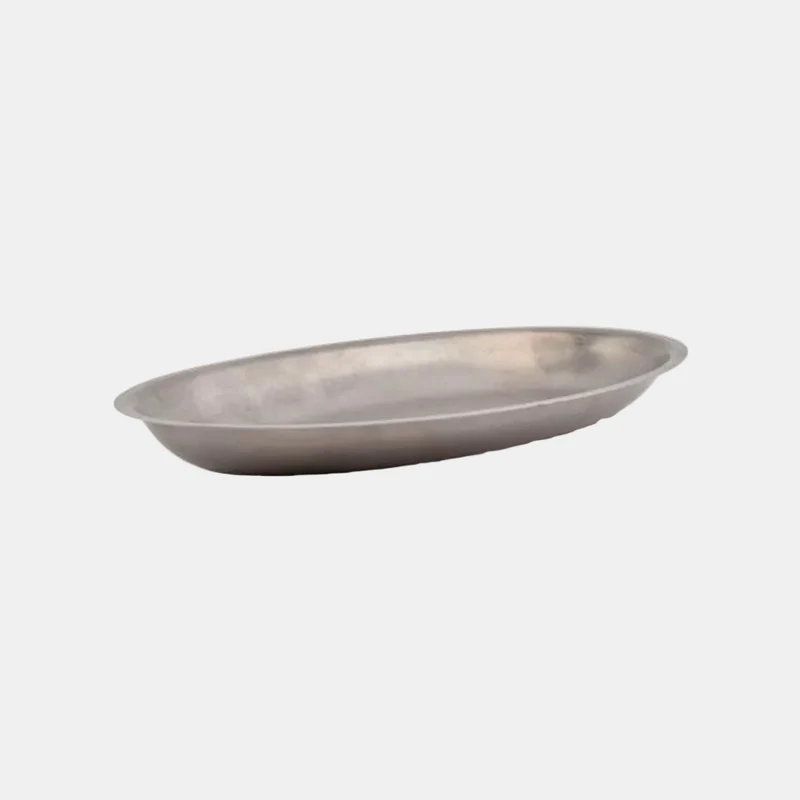 Fuente Oval plata vieja 30 x 18.5 x 2.5 cm - 6 Uds.