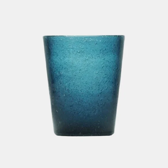 Vasos de cristal masa color. ø7.8 x 10 cm. 300 ml. Varios colores - 4 Uds.