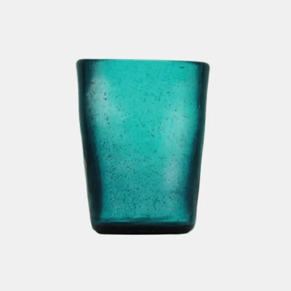 Vasos de cristal masa color. ø7.8 x 10 cm. 300 ml. Varios colores - 4 Uds.