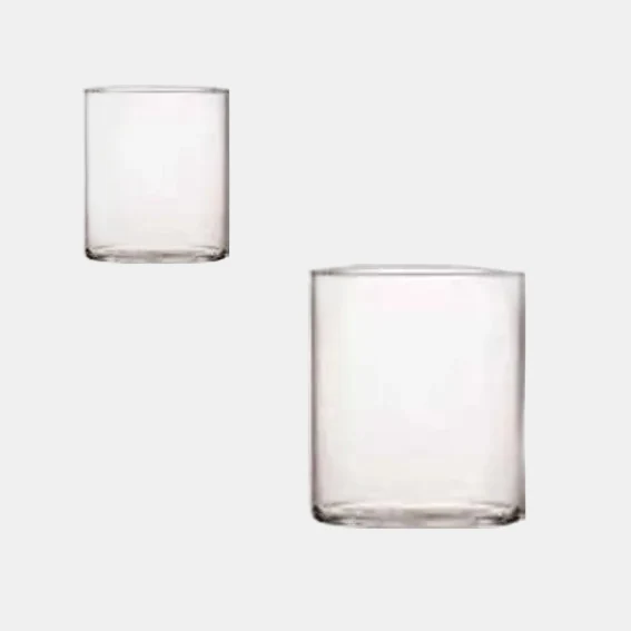 Vaso de cristal boca ancha Capri. Varias capacidades - 6 Uds.