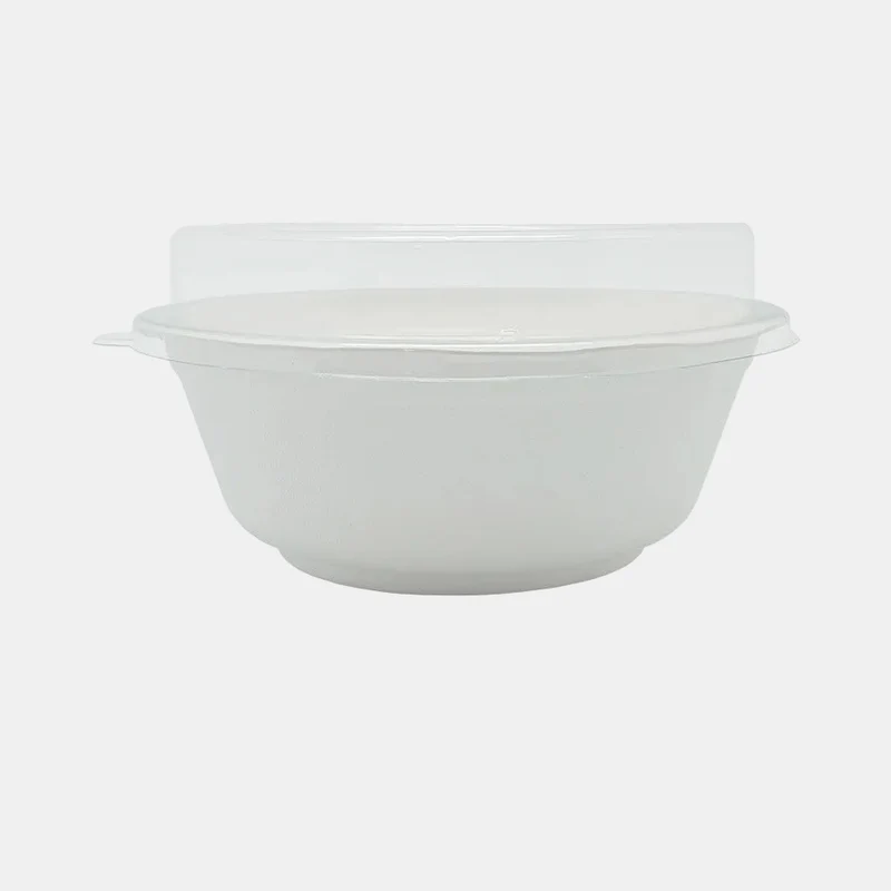 Tapa PET reciclable para bowl de caña de azúcar. 18 x 3,1 cm - 600 Uds.